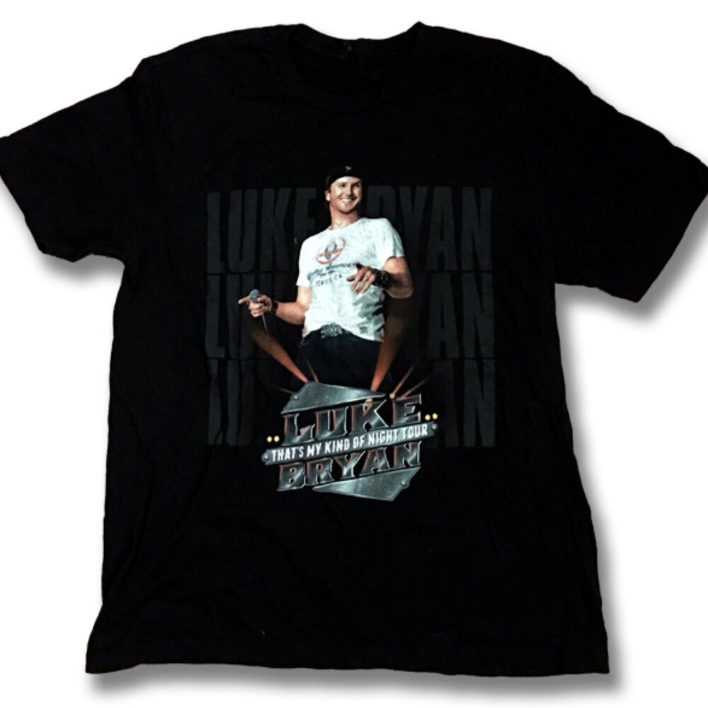 LUKE BRYAN  - 2014 "THAT'S MY KIND OF NIGHT TOUR" CONCERT TOUR T-SHIRT / SZ. M